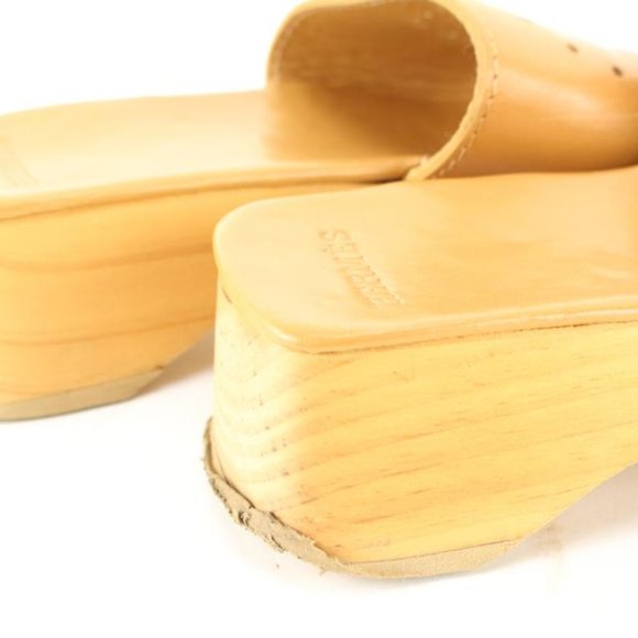 Hermès Women's Size 35 Evelyne Leather Clog Sandal Slides 51h628s - Picture 10 of 12